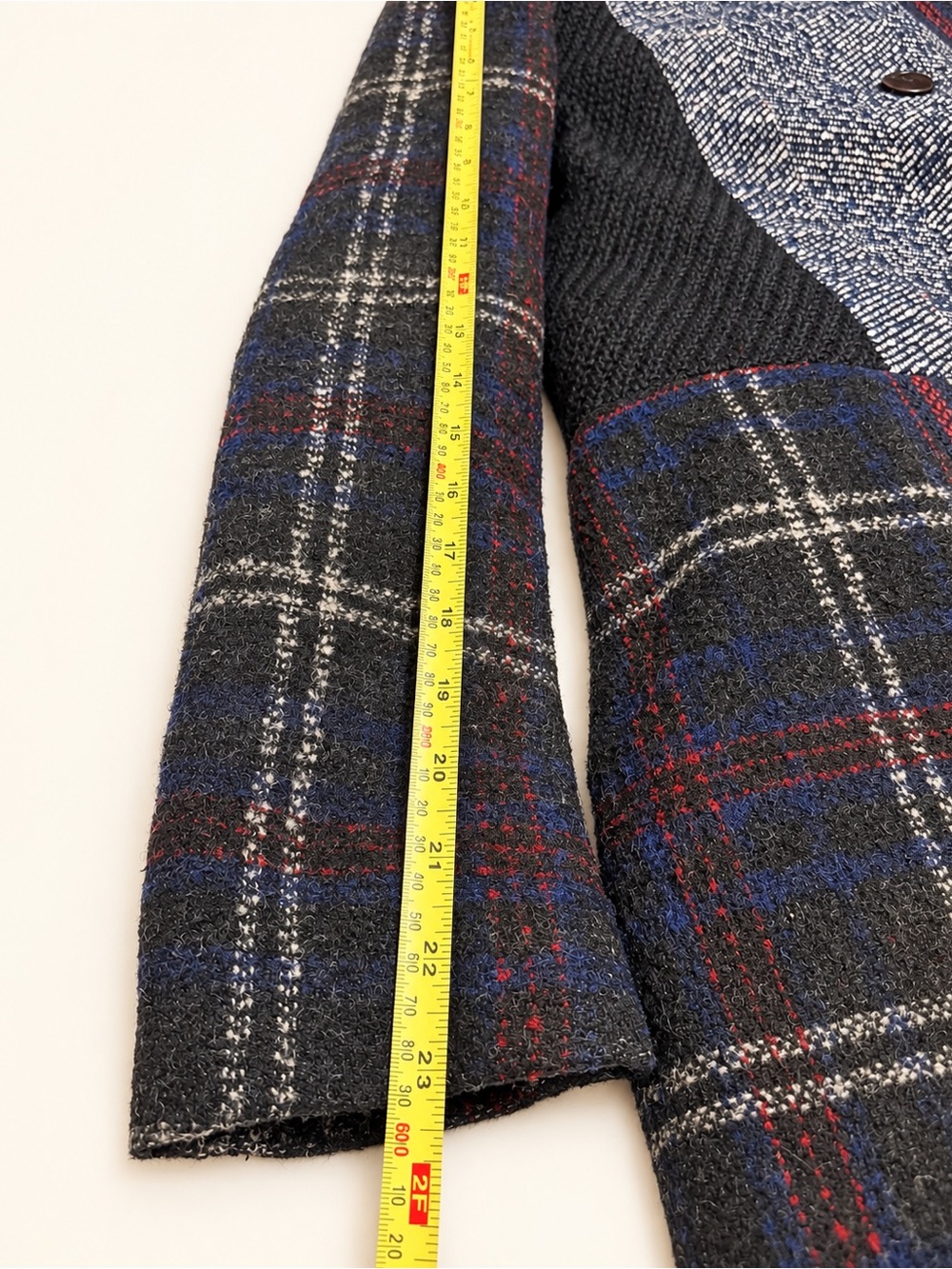 Desigual Janna Patchwork Wool m-Blend Coat - 40 - Picture 3 of 11